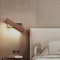 Adjustable Wooden LED Wall Light - Jasper-Dark Wood-Klein - 21 x 5 cm-State of Style