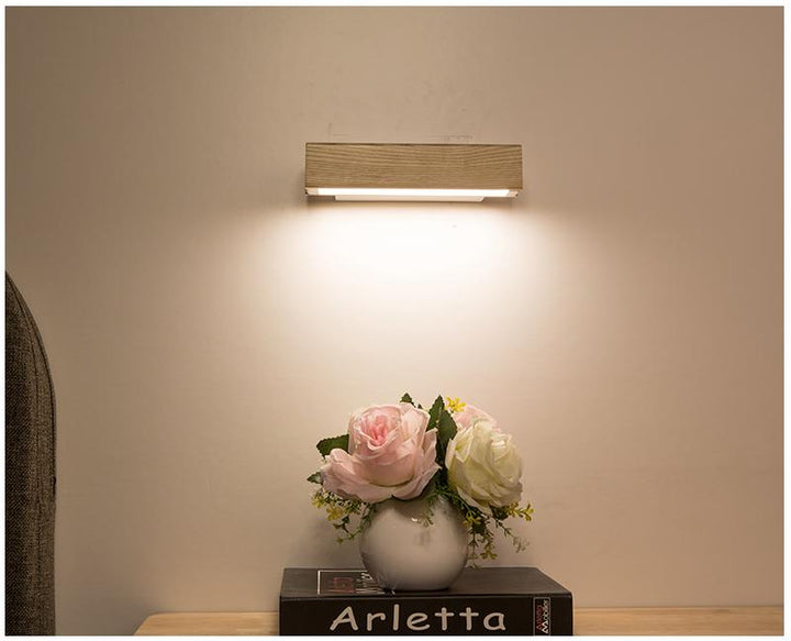Adjustable Wooden LED Wall Light - Jasper-Dark Wood-Klein - 21 x 5 cm-State of Style