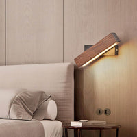 Adjustable Wooden LED Wall Light - Jasper-Dark Wood-Klein - 21 x 5 cm-State of Style