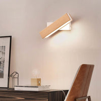 Adjustable Wooden LED Wall Light - Jasper-Light Wood-Klein - 21 x 5 cm-State of Style