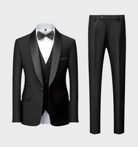 Adrian 3-Piece Men's Set-Black-S-State of Style