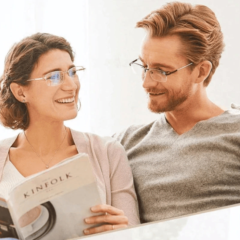 Advanced Anti-Blue Light Multifocal Reading Glasses - SapphireView-Gold-'+1.00/ 40-45 YEARS'-State of Style