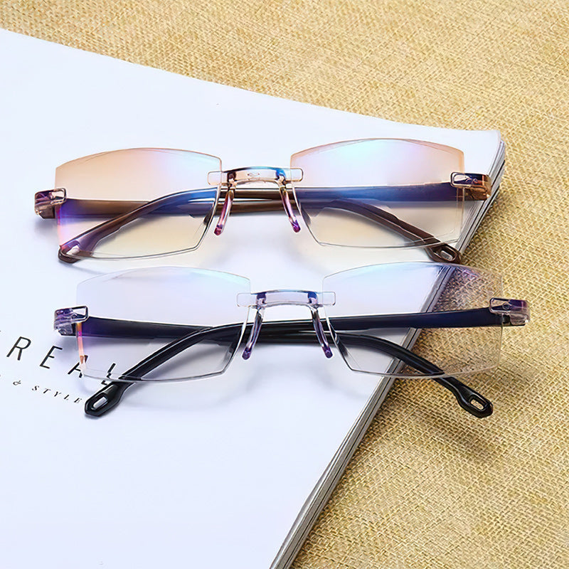 Advanced Anti-Blue Light Multifocal Reading Glasses - SapphireView-Gold-+1.00 (40-45 years)-State of Style
