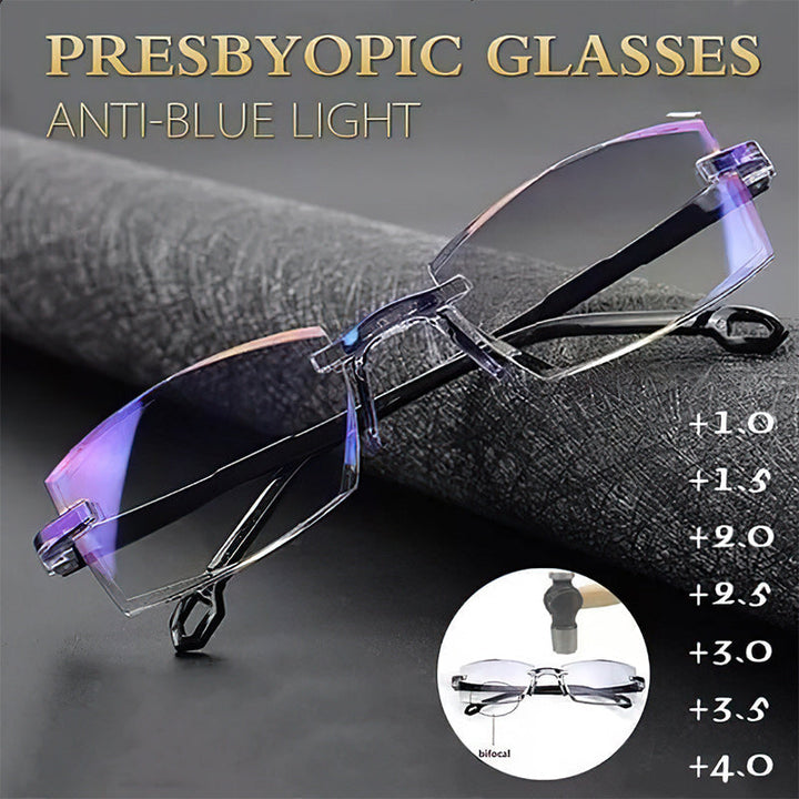 Advanced Anti-Blue Light Multifocal Reading Glasses - SapphireView-Gold-'+1.00/ 40-45 YEARS'-State of Style