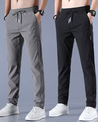 AeroFlex Pants: Quick-Drying, Stretch Comfort-Dark Blue-M-State of Style