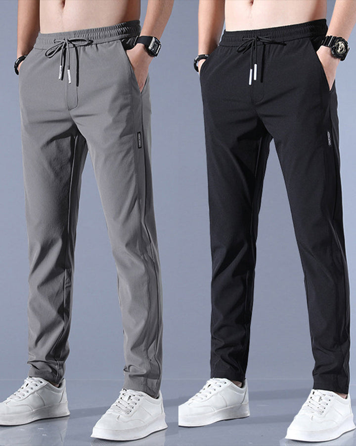 AeroFlex Pants: Quick-Drying, Stretch Comfort-Dark Blue-M-State of Style