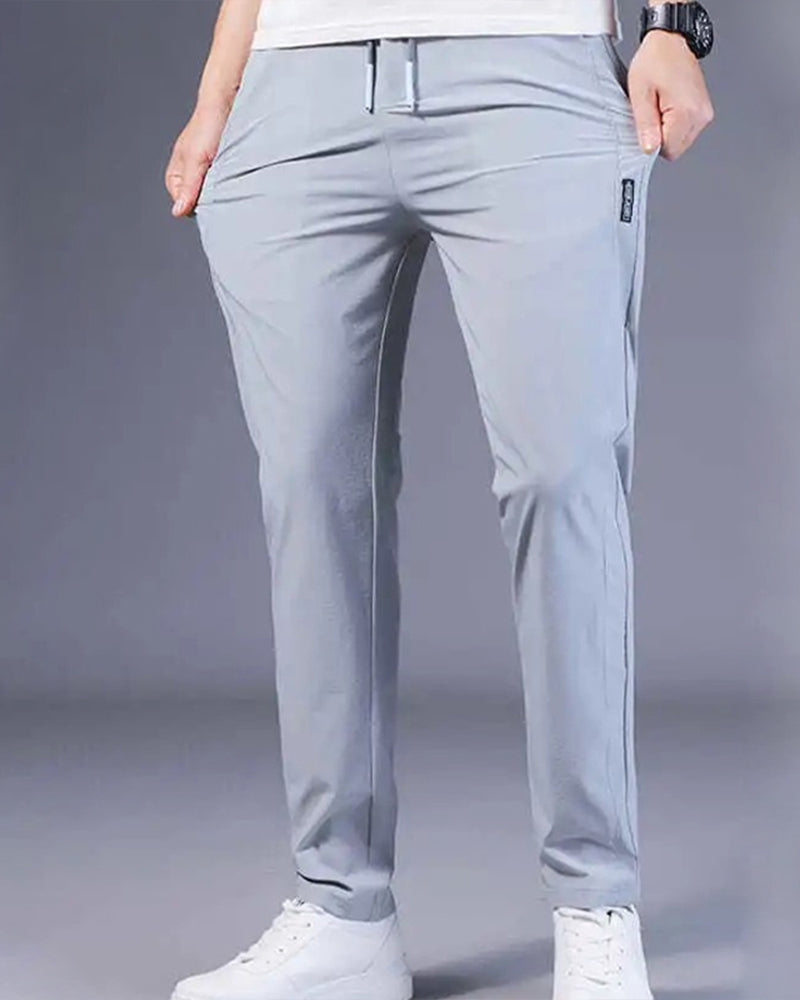 AeroFlex Pants: Quick-Drying, Stretch Comfort-Dark Blue-M-State of Style