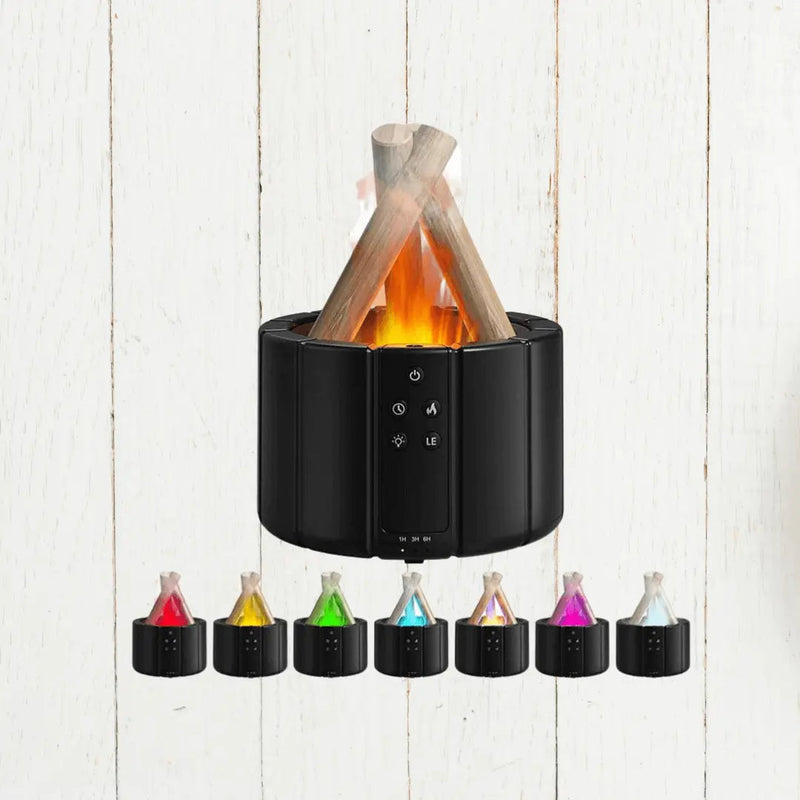 Air Humidifier - FlameMist-Black Case with 7 Colours-State of Style
