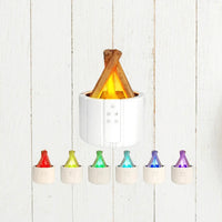 Air Humidifier - FlameMist-White Housing with 7 Colours-State of Style