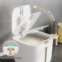 Air-tight Grain Dispenser with Lid (5–10 kg) - GranoBox-5 kg-State of Style
