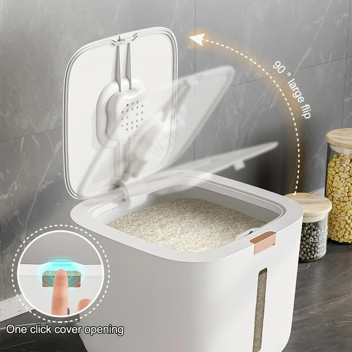 Air-tight Grain Dispenser with Lid (5–10 kg) - GranoBox-5 kg-State of Style