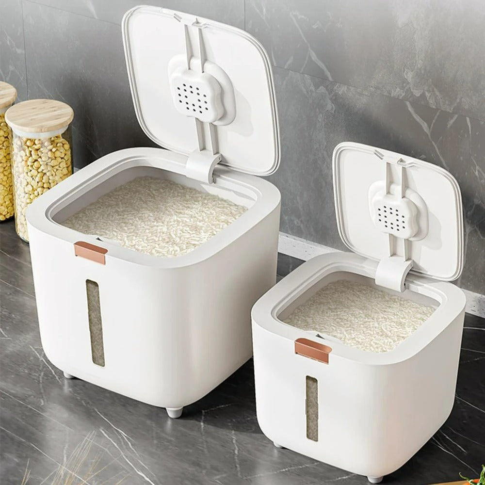 Air-tight Grain Dispenser with Lid (5–10 kg) - GranoBox-5 kg-State of Style