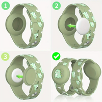 Airtag Armband for Children - DinoTrack-Green-State of Style