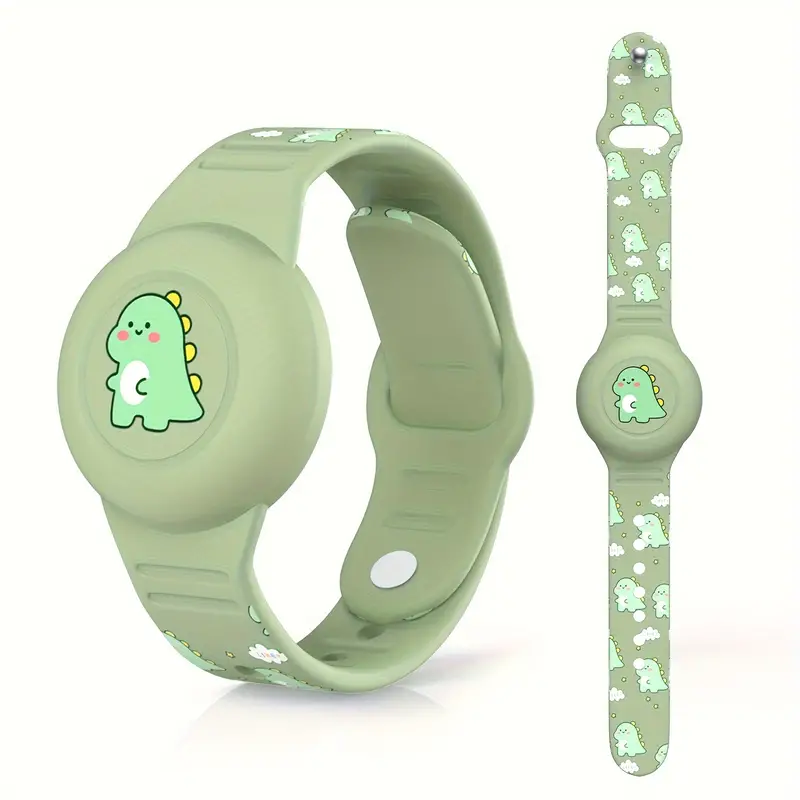 Airtag Armband for Children - DinoTrack-Green-State of Style