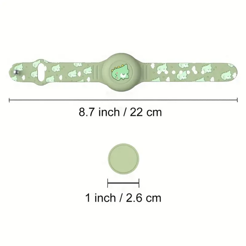 Airtag Armband for Children - DinoTrack-Green-State of Style