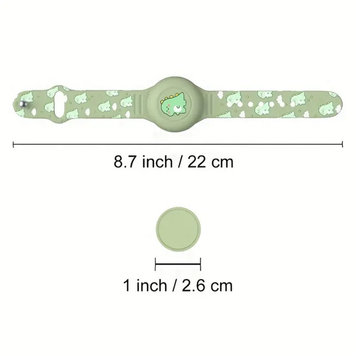 Airtag Armband for Kids - DinoTrack-Green-State of Style