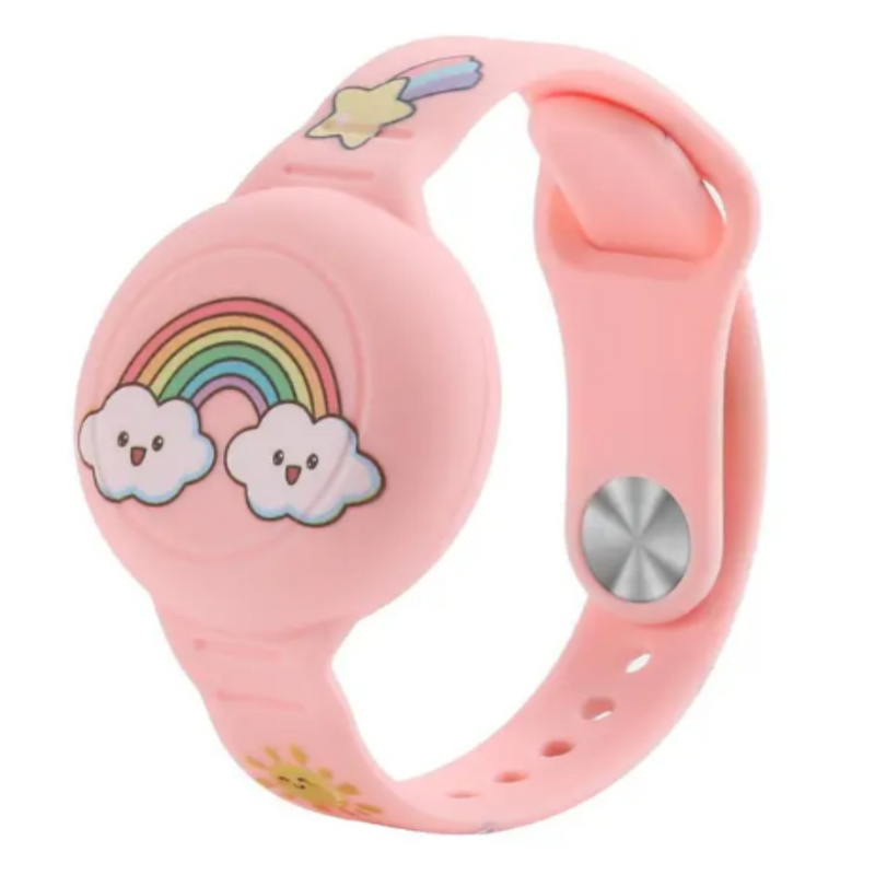 Airtag Armband for Kids - DinoTrack-Pink-State of Style