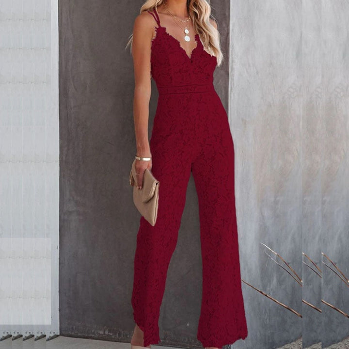 Airy & Fashionable Women's Ibiza Jumpsuit with High Waist – Amira-Red-XS-State of Style