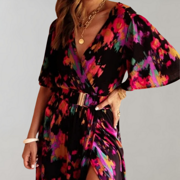 Airy maxi summer dress – Alina-Gray-XS-State of Style