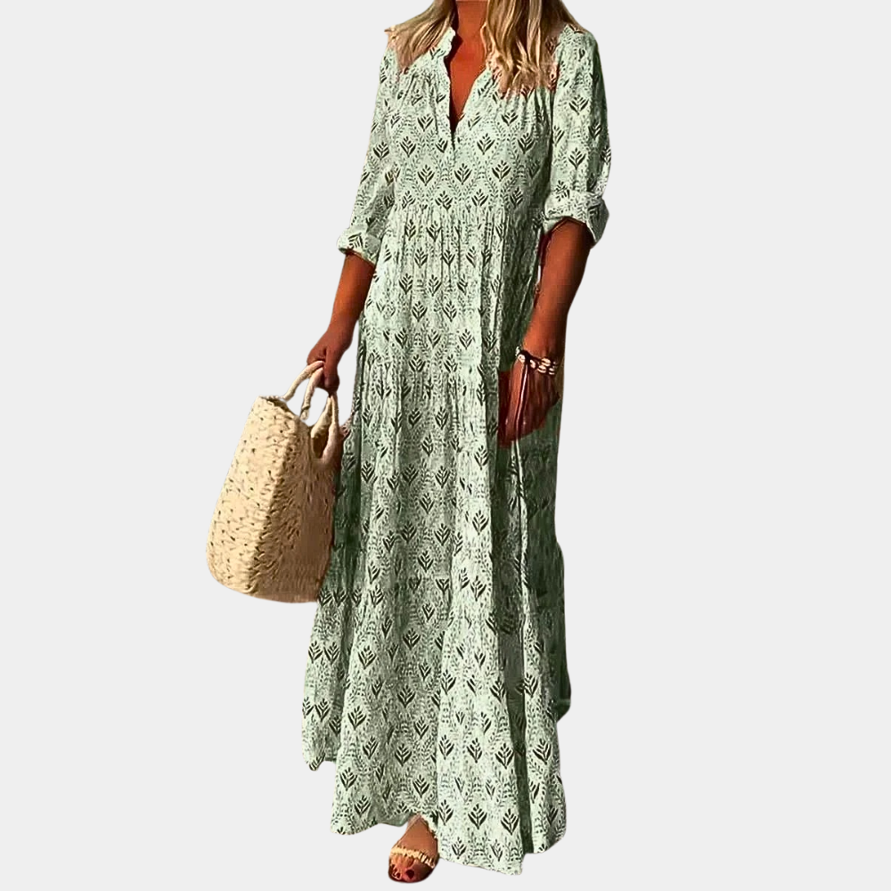 Airy Maxi Summer Dress for Women - Isla-Green-S-State of Style