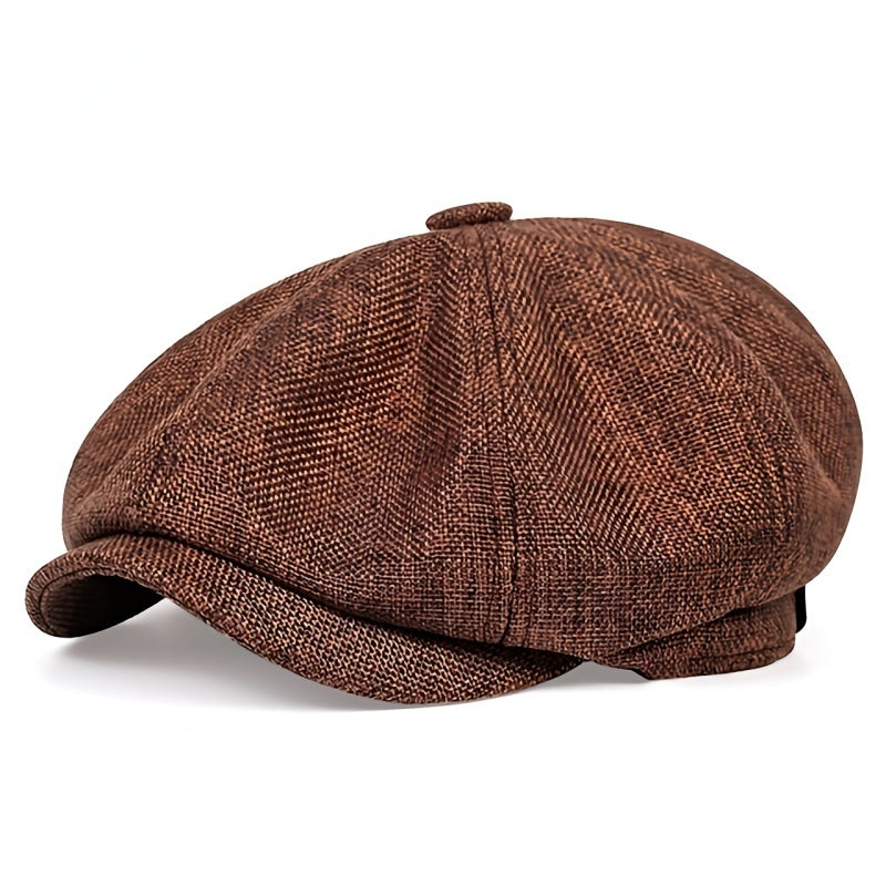 Airy retro men's cap for spring and summer – Alfie-Black-State of Style