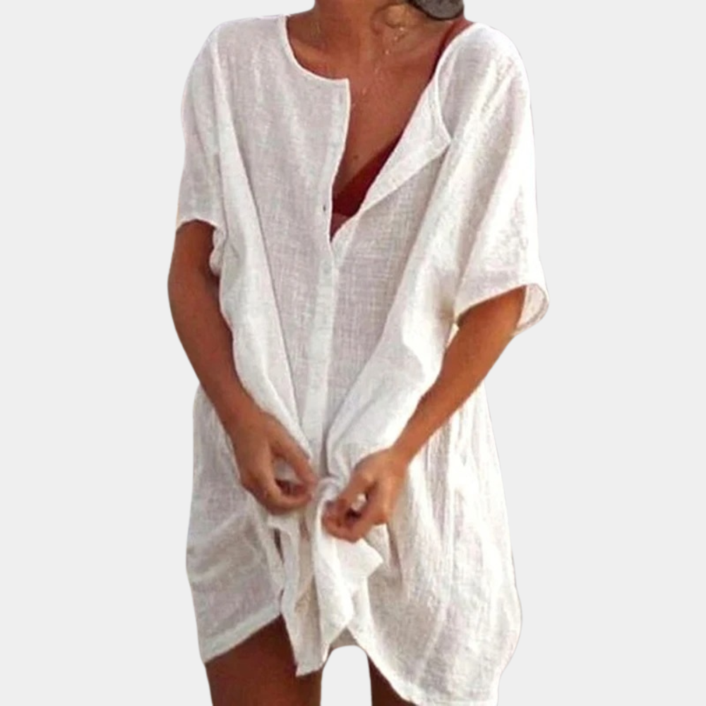Airy Summer Dress – Isla-White-S-State of Style