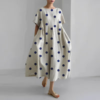 Airy summer maxi dress with waist accent - Clara-Cream-S-State of Style
