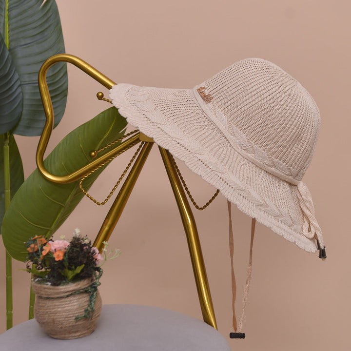 Airy women's beach hat for summer – Matilda-Beige-State of Style