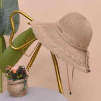 Airy women's beach hat for summer – Matilda-Khaki-State of Style