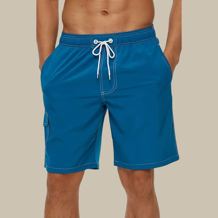 Alexander Swim Shorts | Quick-Drying & Comfortable-Peacock Blue-S-State of Style