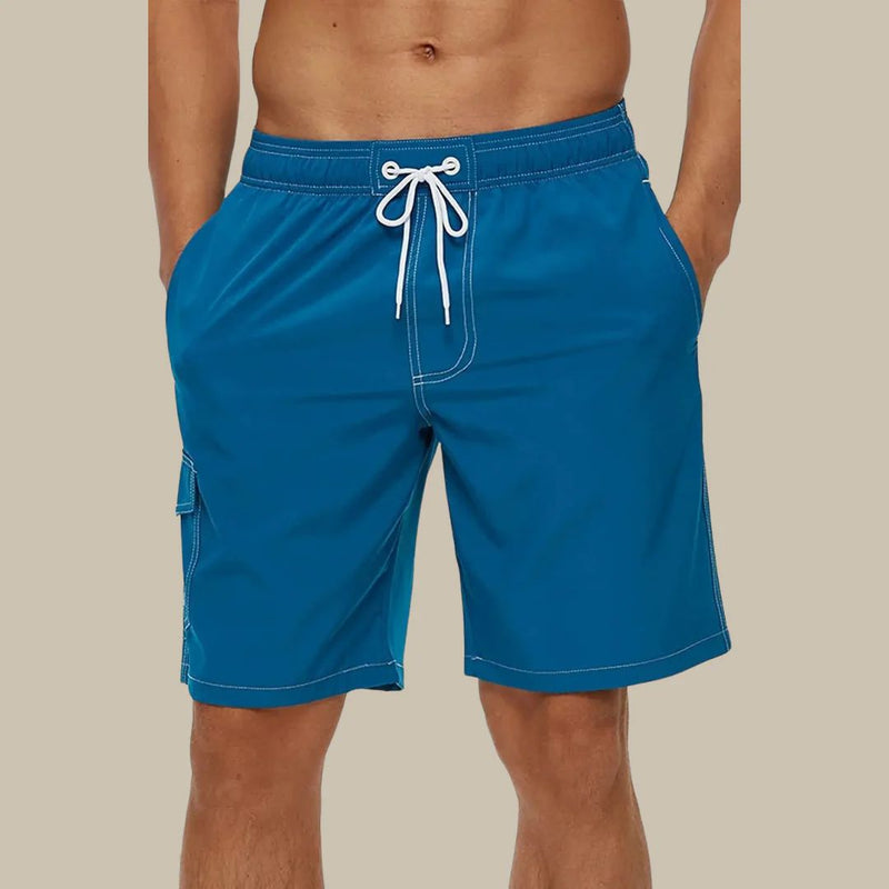 Alexander Swim Shorts | Quick-Drying & Comfortable-Peacock Blue-S-State of Style