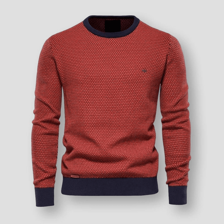 AlfiesShirt – Men's Knit Pullover-Red-XS-State of Style