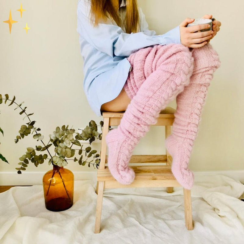 AliciasSocks – Long Socks for Women-Pink-State of Style