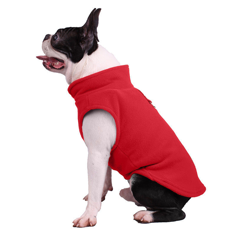 All-Season Dog Jacket - ArcticFleece-Red-S-State of Style