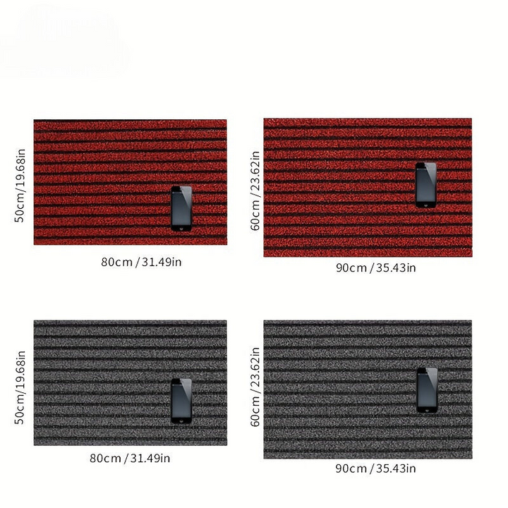 All-Season Door Mat for Indoor and Outdoor - WeatherGuard Pro-Grey-50 x 80 cm-State of Style