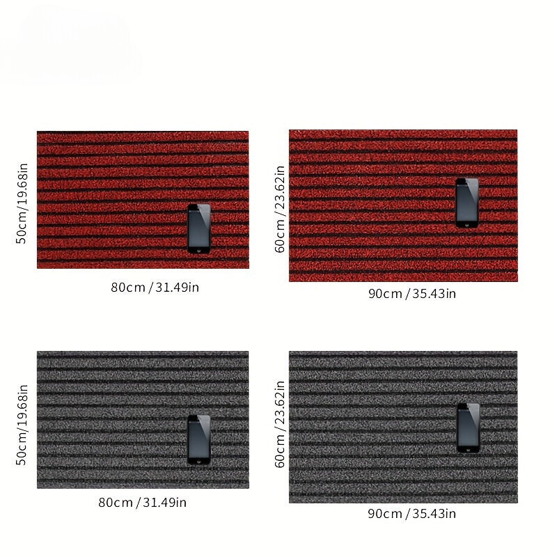 All-Season Door Mat for Indoor and Outdoor - WeatherGuard Pro-Grey-50 x 80 cm-State of Style