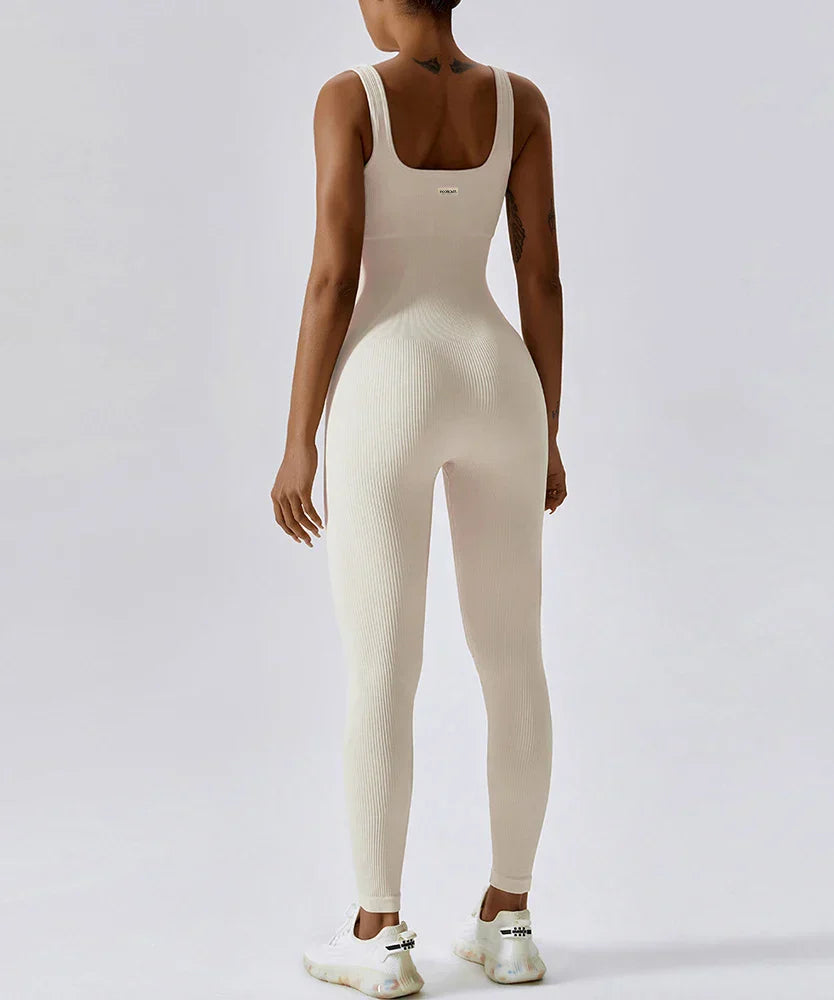 All-Season Women's Fitness Jumpsuit - Nova-Grey-S-State of Style
