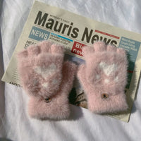 Ally Flip Mink Mittens | Cute and Comfortable-Dark Grey-State of Style