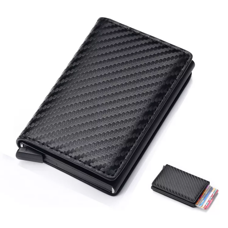 Aluminium Cardholder Wallet with Money Clip-Charcoal Black-State of Style