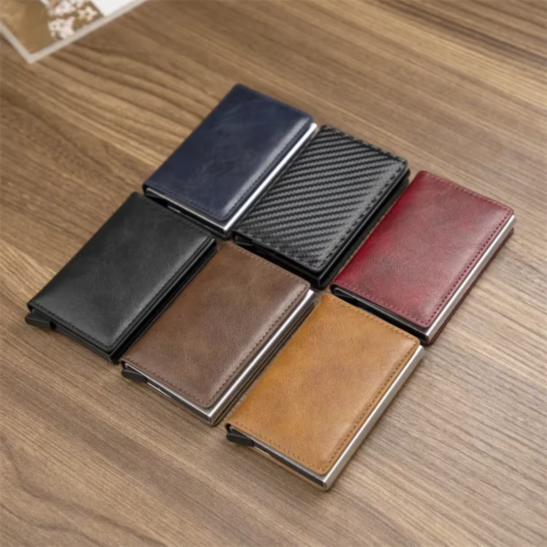 Aluminium Cardholder Wallet with Money Clip-Red-State of Style