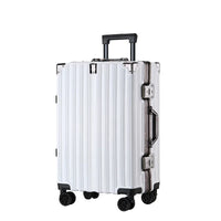 Aluminium frame hard shell suitcase – Geneva-Red-S (38 L)-State of Style