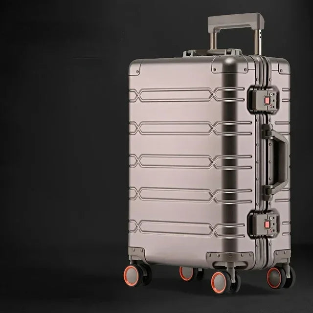 Aluminium-Magnesium Case – Vienna Voyager-Titanium Gold-M (65L)-State of Style