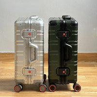 Aluminium-Magnesium suitcase – Oslo-Green-S (42 L)-State of Style