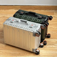 Aluminium-Magnesium suitcase – Oslo-Green-S (42 L)-State of Style