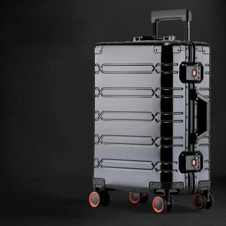 Aluminium-Magnesium suitcase – Oslo-Green-S (42 L)-State of Style