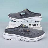 Alvaro's Arch Support Breathable Slippers for Men-Grey-6.5-State of Style