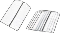 PEVA Garment Storage Bag Set – 5-Pack Dust Covers with Zipper