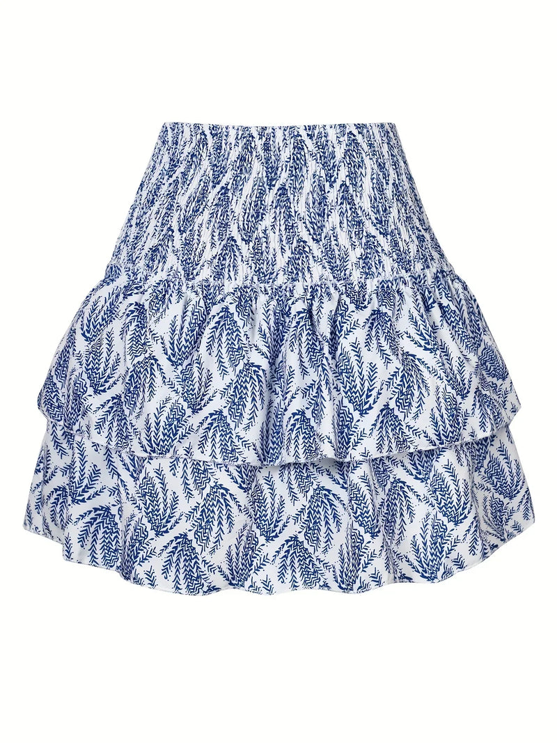 Amelia Rok | Pleated Waist | Layered Hem | Fashionable-Pink-XS-State of Style