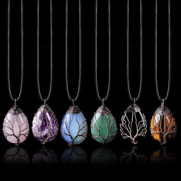 Amethyst Drop Necklace - Seraphina-State of Style