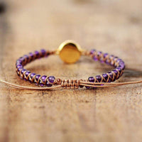 Amethyst Opal Yoga Bracelet - Aurielle-Purple-State of Style